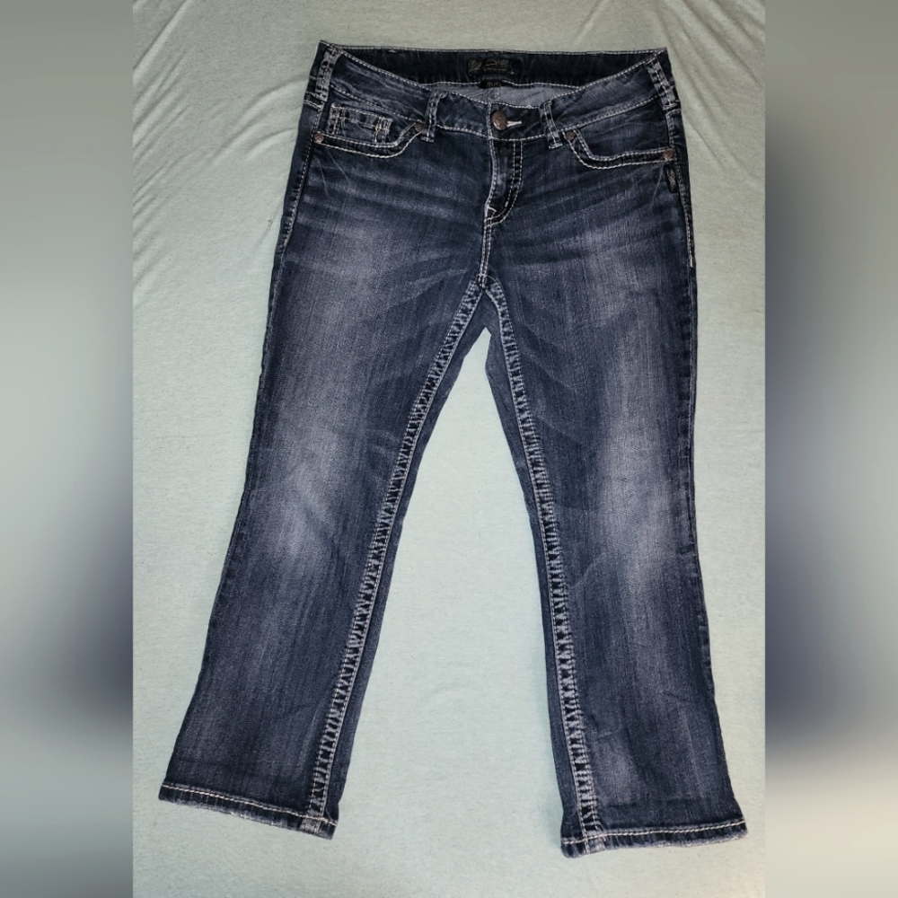 Silver jeans Suki Capri size 32